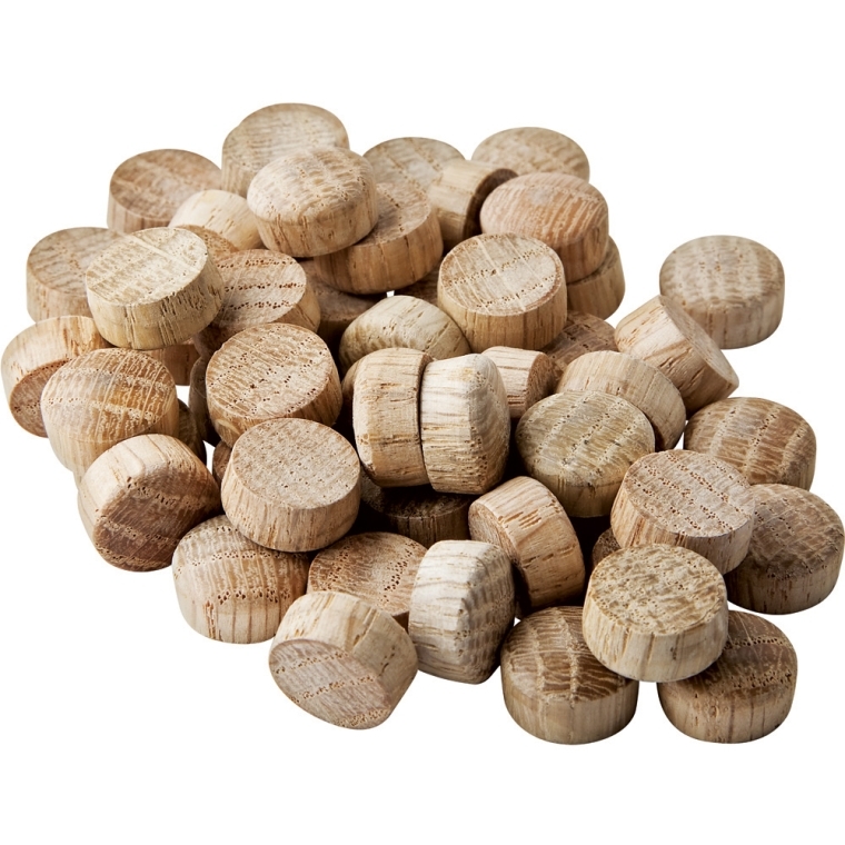 Dome-Top Wood Plugs-3/8&quot; Diameter - full pic 