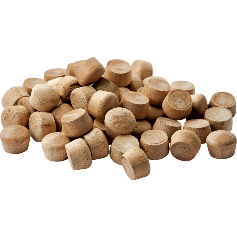 Dome-Top Wood Plugs-3/8&quot; Diameter - full pic 