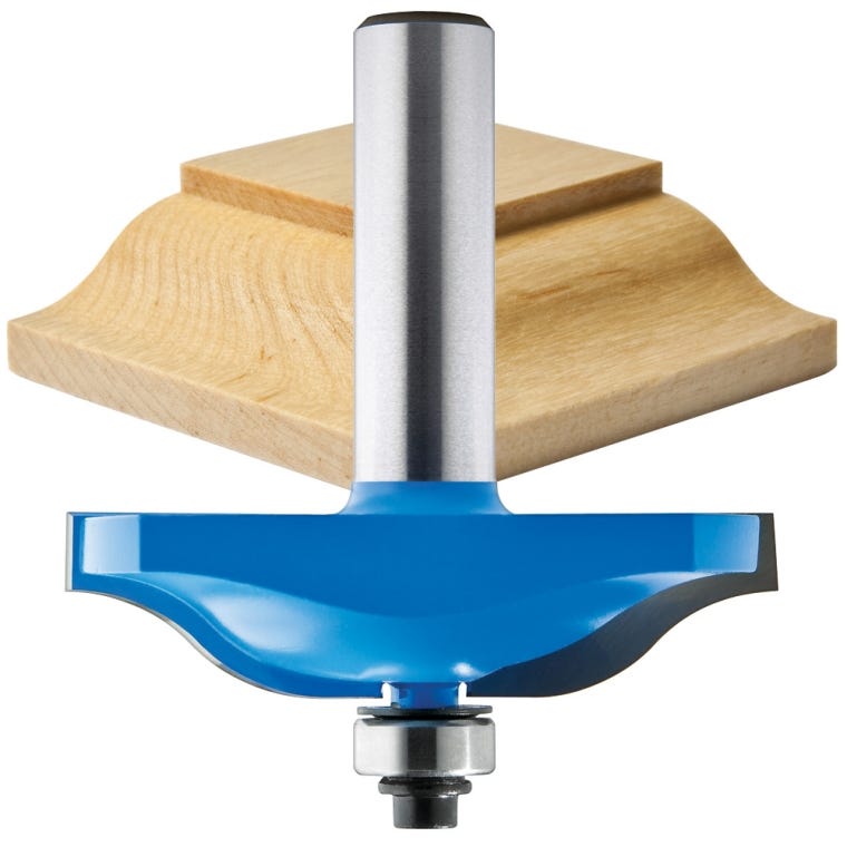 Rockler Ogee Horizontal Raised Panel Router Bits - 1/2" Shank - full pic 