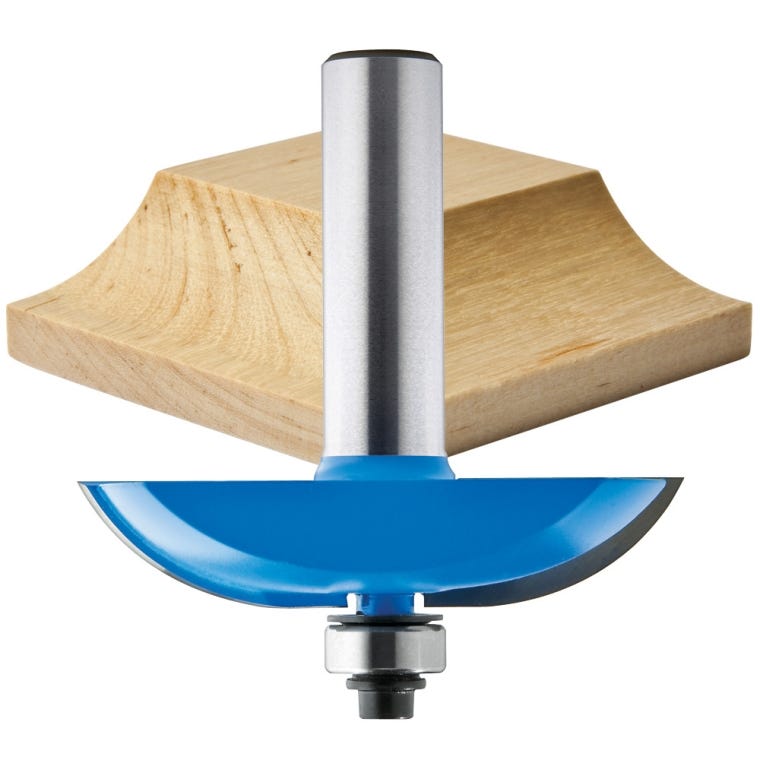 Rockler Cove Horizontal Raised Panel Router Bits - 1/2" Shank - full pic 