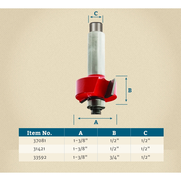 Freud&reg; Rabbeting Router Bits - 1/2" Shank - full pic 