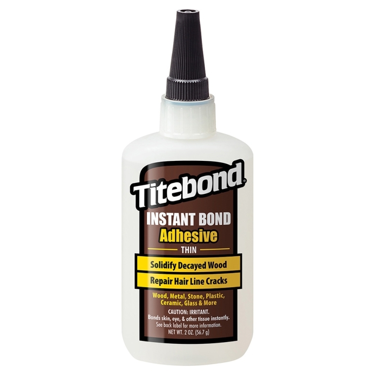 Titebond Instant Bond Wood Adhesive CA Glue - Thin Viscosity - full pic 