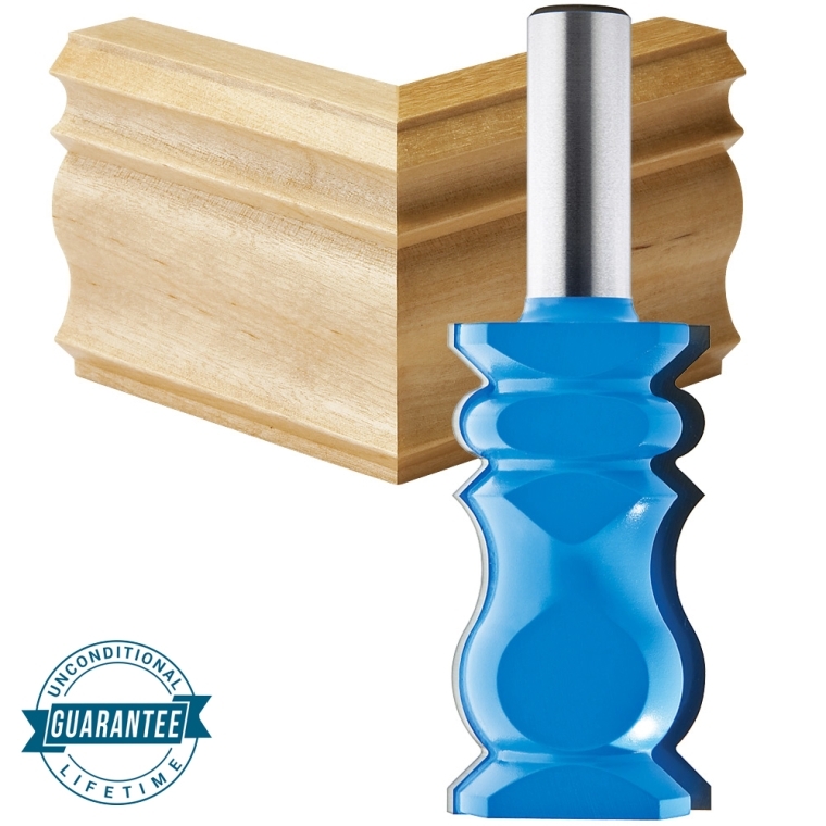 Rockler Crown Moulding Router Bit - 1-1/4" Dia x 2-1/4" H x 1/2" Shank - main pic