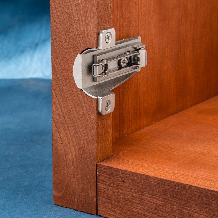 Salice&reg; Face Frame Self-Closing Pie-Corner Cabinet Hinge Kit - full pic 