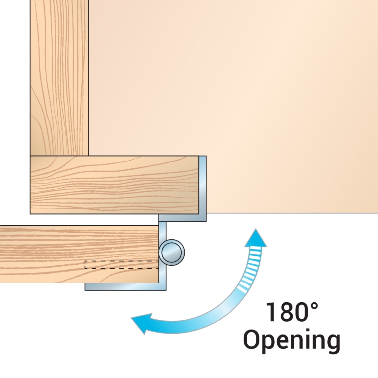 Overlay Single Demountable Hinges - full pic 