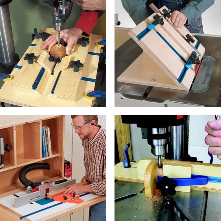 Rockler 17-Piece Universal T-Track Kit - full pic 