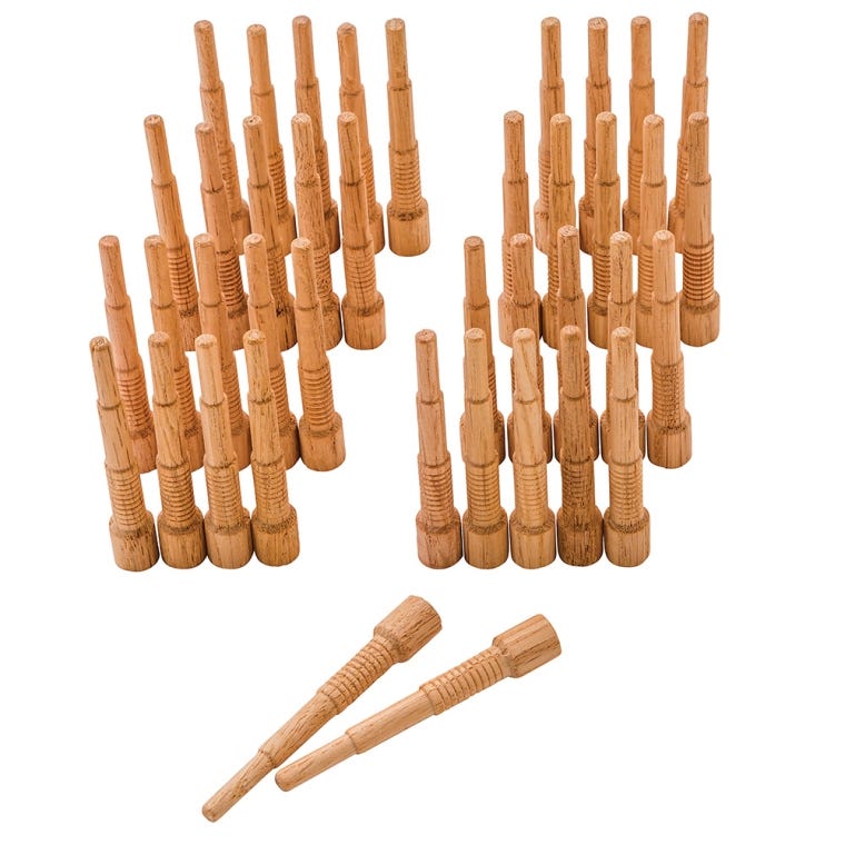 1x Miller Oak Dowels, 40 Pack - full pic 