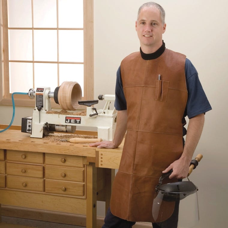 Woodturner's Leather Apron - full pic 