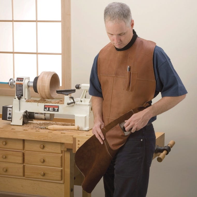 Woodturner's Leather Apron - full pic 