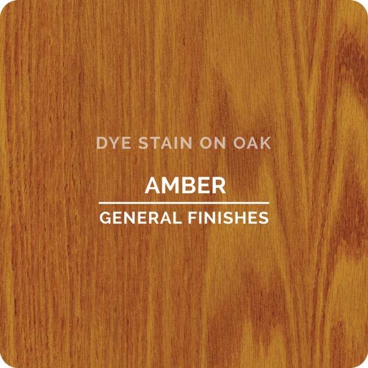 General Finishes Water Based Dye Stain, Amber, Pint - full pic 