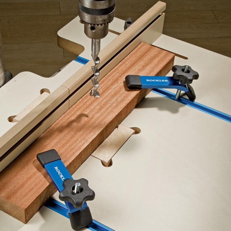 Rockler 48'' Universal T-Track with Hold-Down Clamps - full pic 