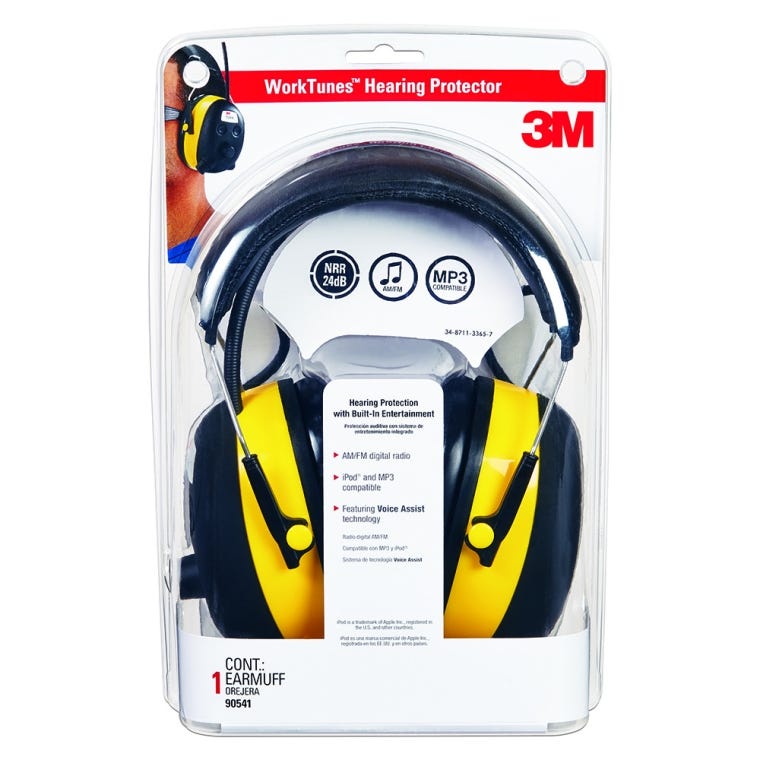 AO Safety 90541 WorkTunes&reg; Digital AM/FM Stereo with Hearing Protection - full pic 