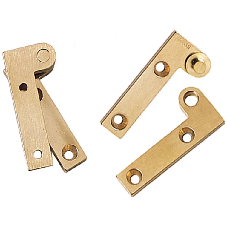 Solid Brass Precision Knife Hinges - L Style Hinges - full pic 