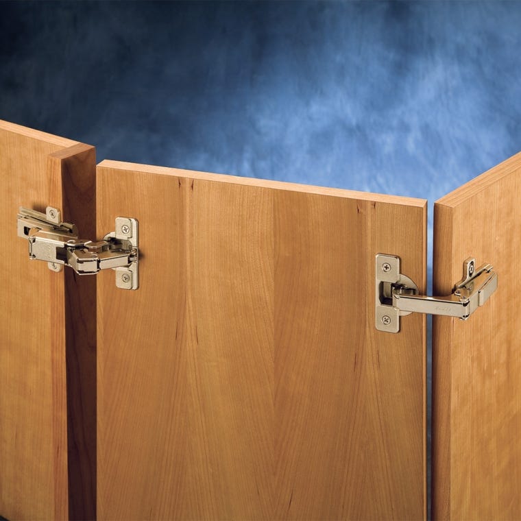 Salice&reg; Face Frame Self-Closing Pie-Corner Cabinet Hinge Kit - full pic 