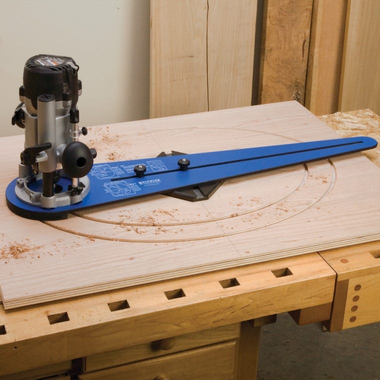 Rockler Ellipse/Circle Cutting Jig for Routers - full pic 