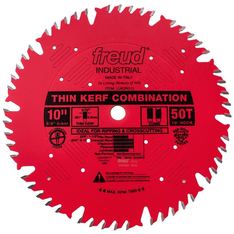 Freud&reg; LU83R Industrial Thin Kerf Heavy Duty Combination Saw Blades - full pic 