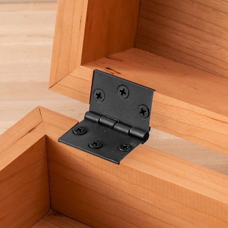 Flat-Tipped Butt Hinges - 1-1/2'' L x 2'' W - full pic 