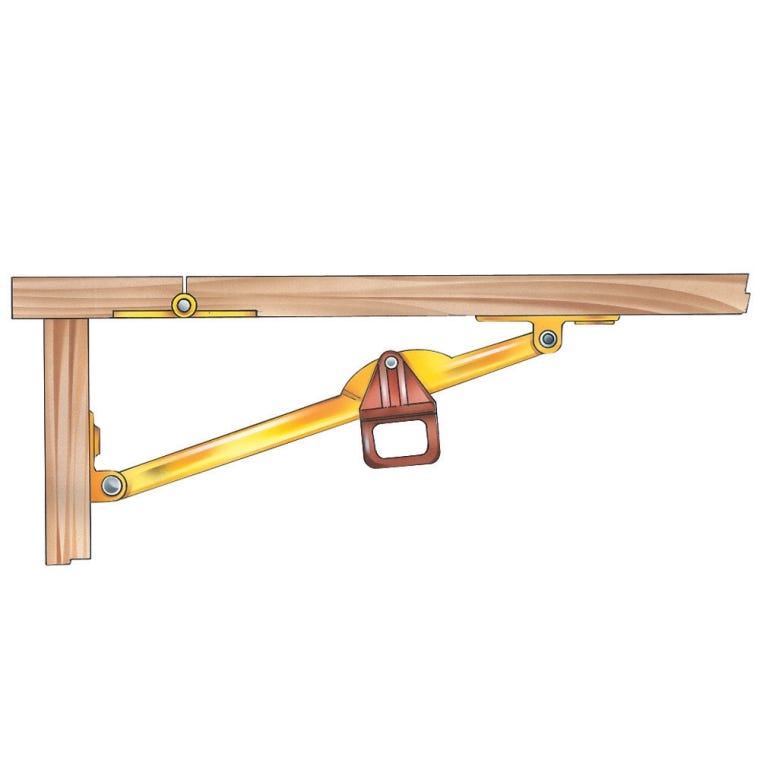 8" Drop Leaf Support - full pic 