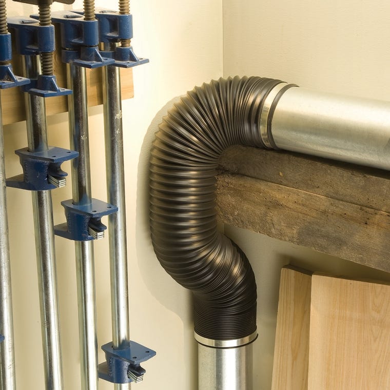 Rockler FlexForm&trade; Dust Collection Hose - 4'' Diameter - full pic 