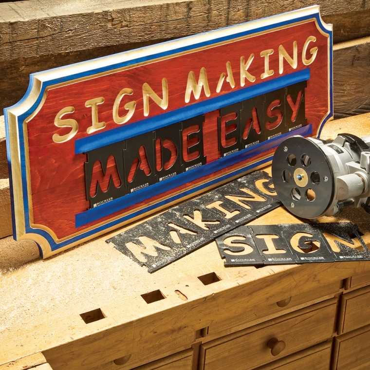 Rockler Interlock Signmaker's Template Kits, Comic Sans Font - full pic 