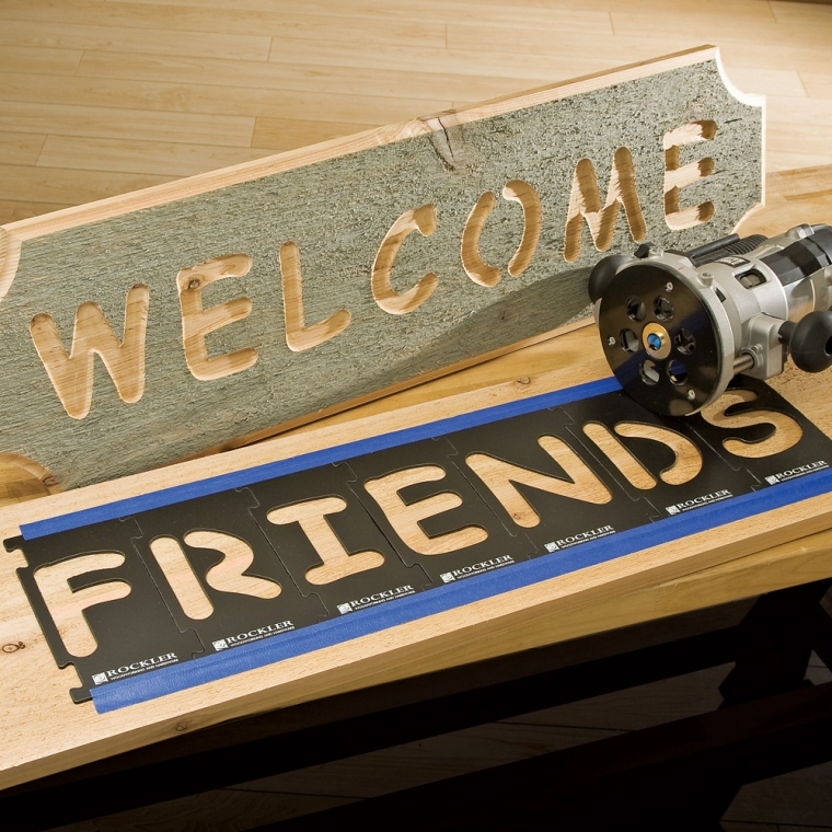 Rockler Interlock Signmaker's Template Kits, Comic Sans Font - full pic 