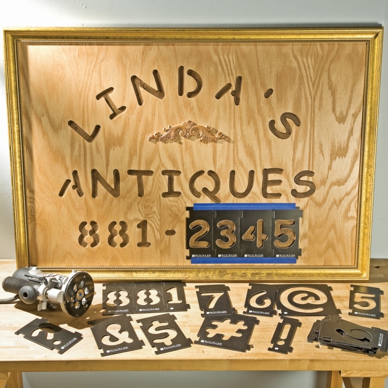 Rockler Interlock Signmaker's Template Kits, Comic Sans Font - full pic 