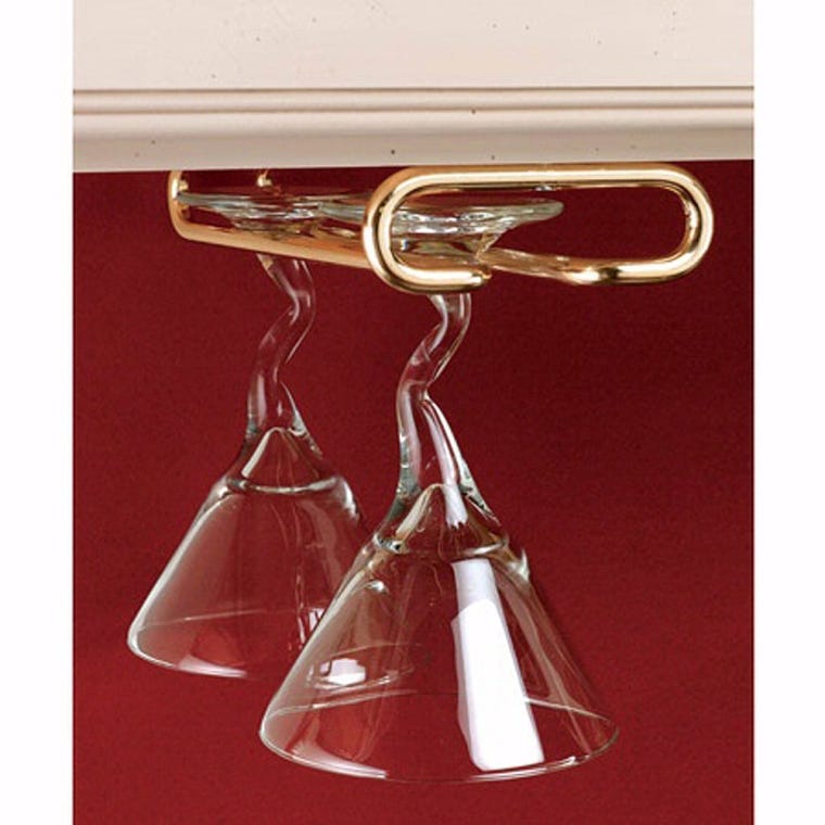 16" Stemware Holder, Brass (3150-16BR) - full pic 