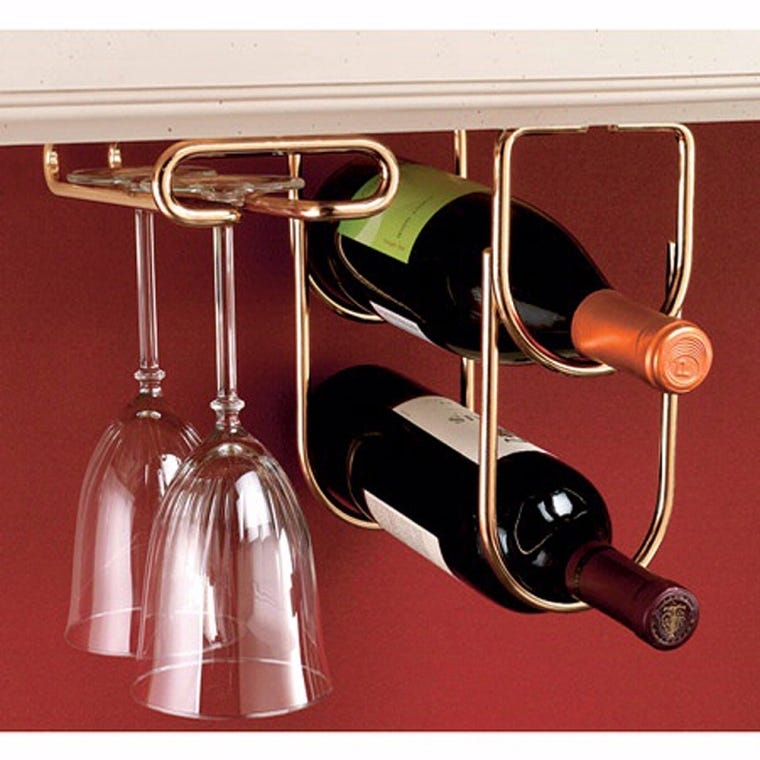 16" Stemware Holder, Brass (3150-16BR) - full pic 
