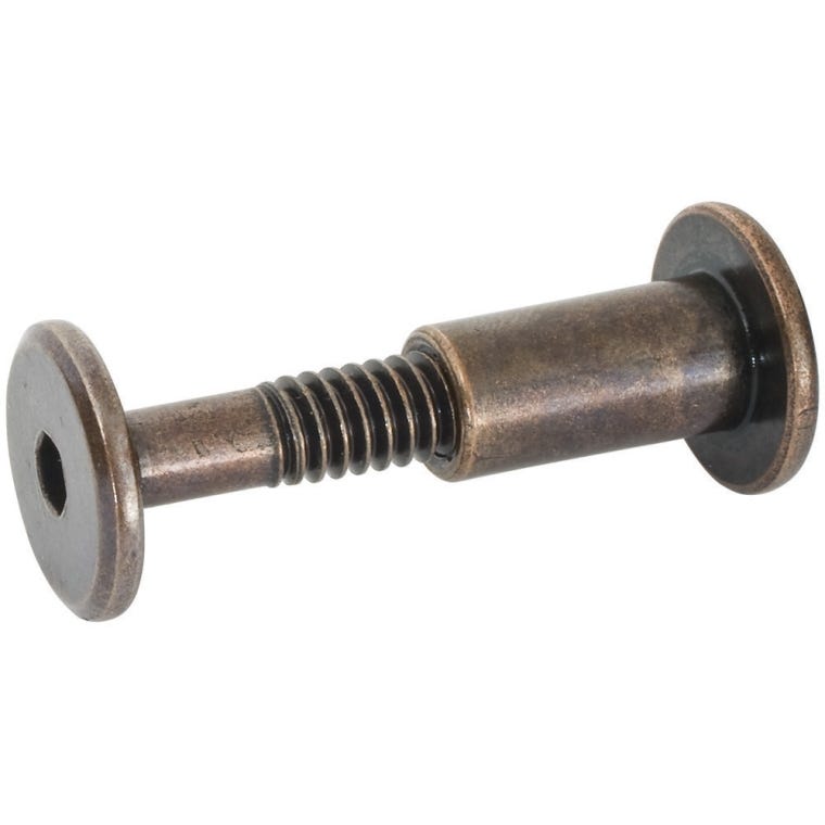 Statuary Bronze Cap Nuts for Connector Bolts (8-Pack) - full pic 
