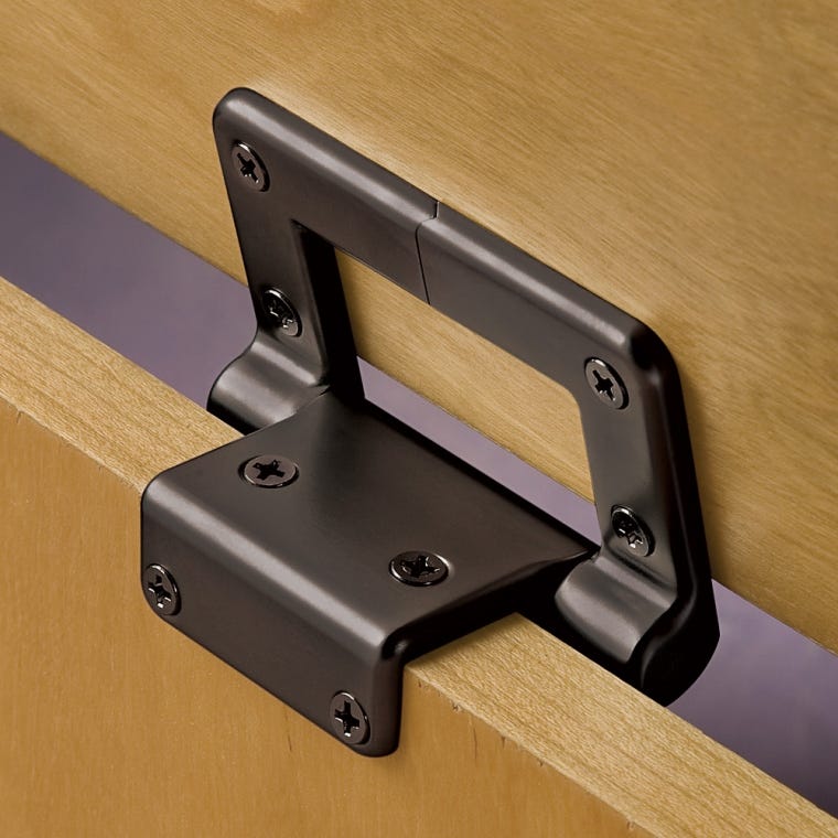Lid-Stay Torsion Hinge Lid Support, Rustic Bronze - full pic 