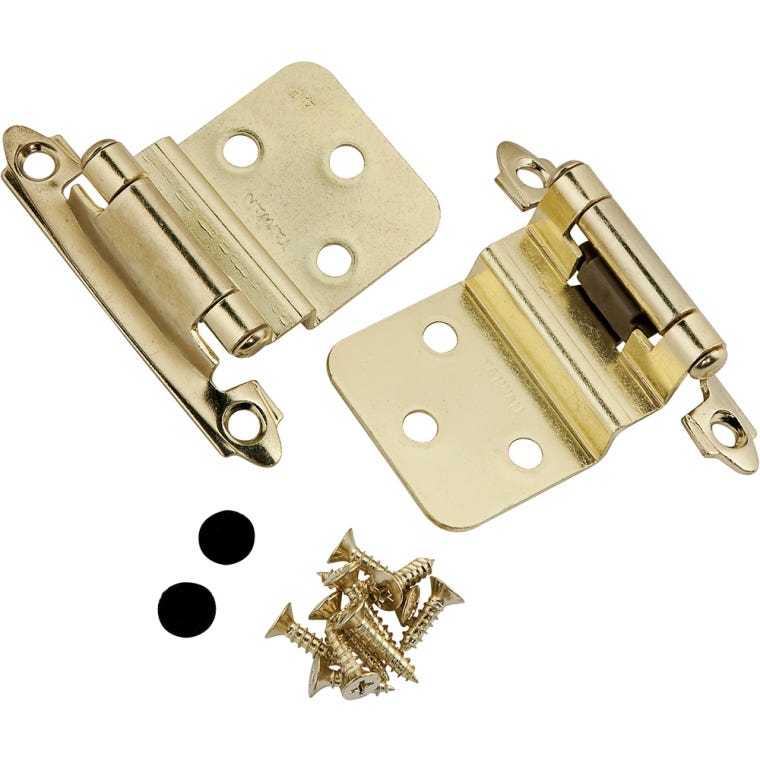 Surface-Mount 3/8" Inset Hinge, Pair - full pic 