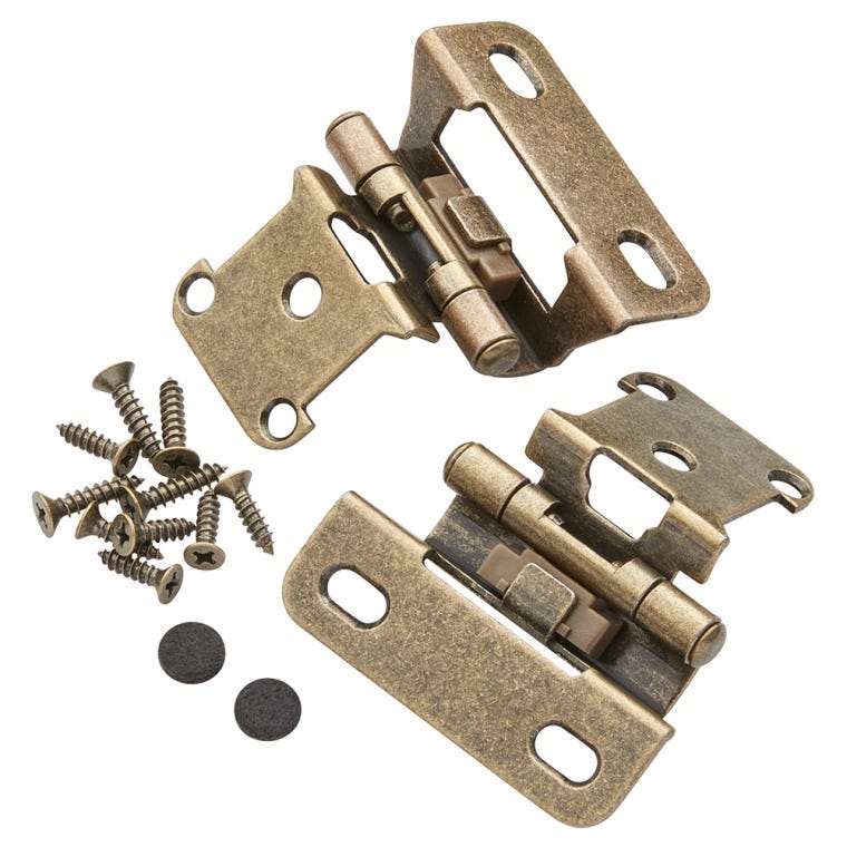 Overlay Hinges &mdash; 1/4"  Overlay - full pic 