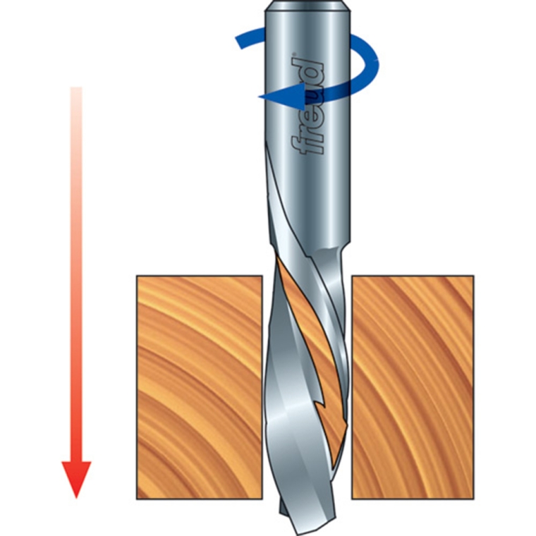 Freud&reg; Down-Spiral Router Bits - 1/4" Shank - full pic 