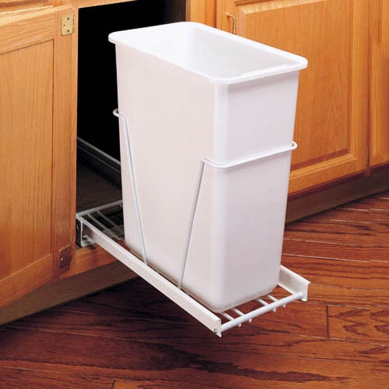 Rev-A-Shelf 35-Quart Single Bin Pullout with Door-Mounting Brackets (RV-12DM S) - full pic 