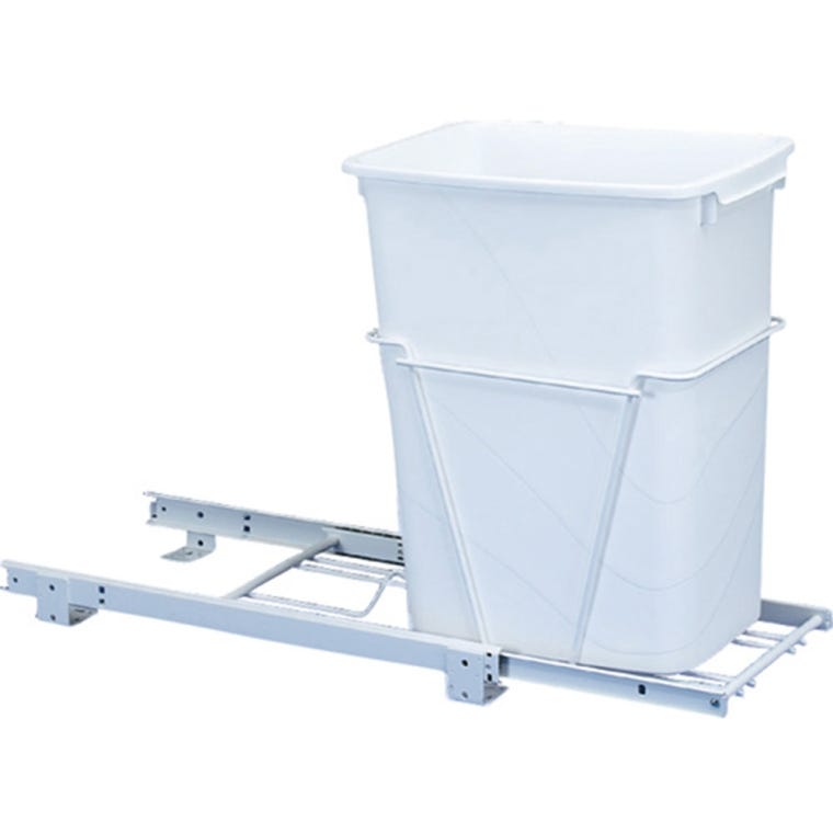 Rev-A-Shelf 35-Quart Single Bin Pullout with Door-Mounting Brackets (RV-12DM S) - full pic 