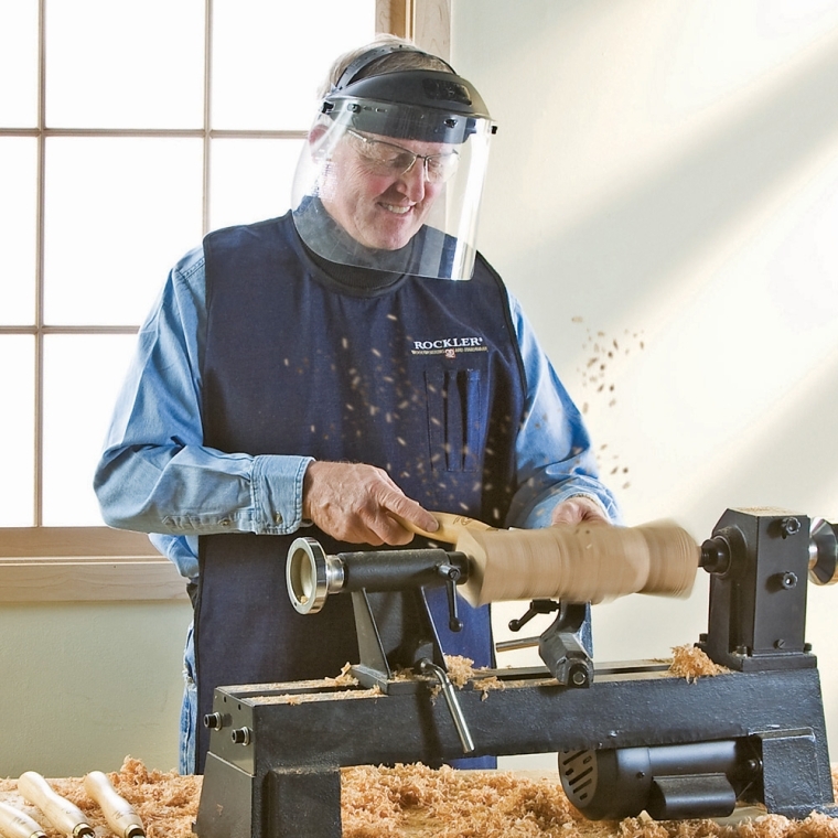 Denim Woodturner's Apron - full pic 