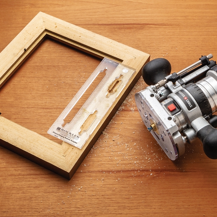 Rockler Picture-Hanging Keyhole Template - full pic 