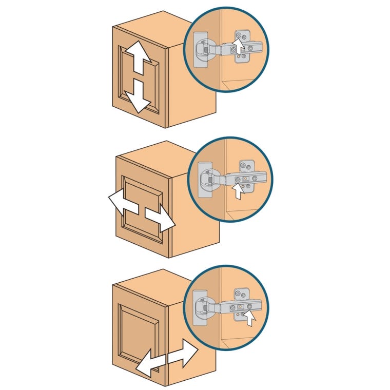 Blum Soft-Close Clip Top Hinge Kit (Pair) for Frameless Cabinets - full pic 
