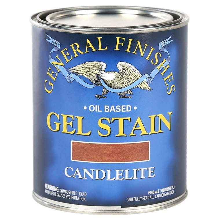 General Finishes Gel Stain, Candlelite - full pic 
