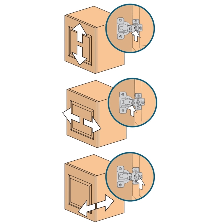 Salice 106&reg; Compact Hinge with Snap Close technology  for Face Frame Cabinets - Nickel - full pic 