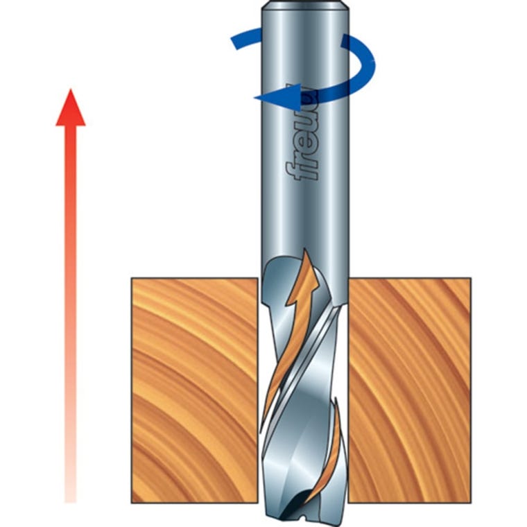 Freud&reg; Carbide Up-Spiral Router Bits - 1/2" Shank - full pic 
