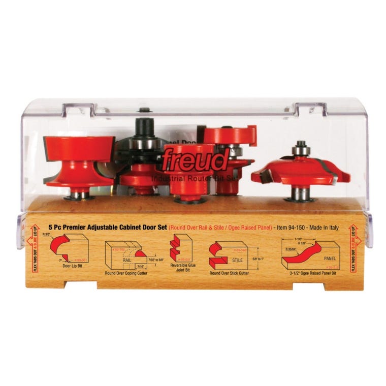 Freud&reg; 94-150 Door System Router Bit Set - 1/2" Shank - full pic 