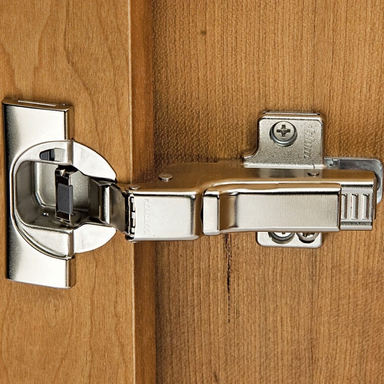 Full Inset Blum Clip Top Soft-Close Hinge Kit (Pair) for Frameless - full pic 