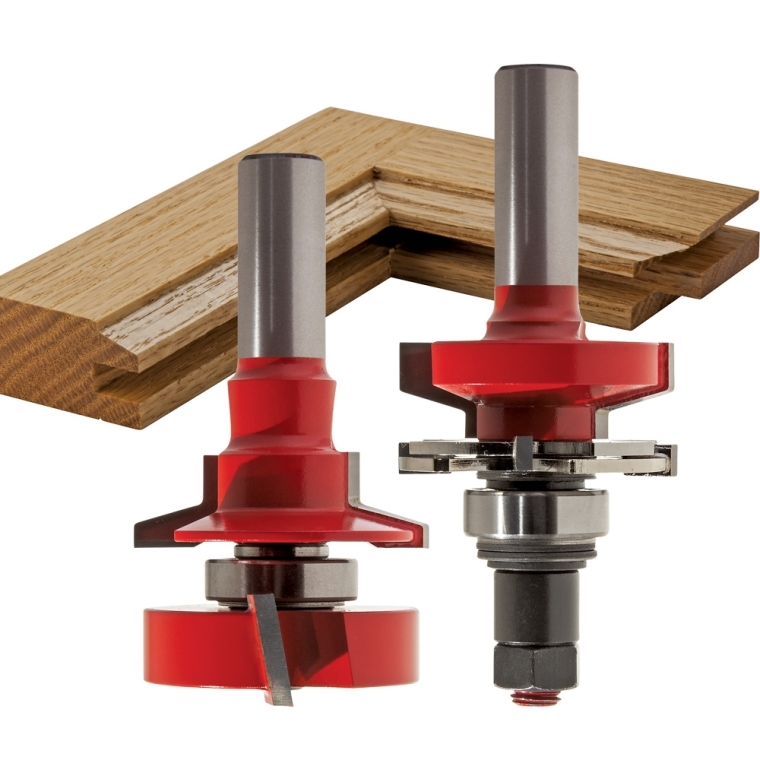 Freud&reg; 99-764 Bevel Rail and Stile Router Bit Set - 1-11/16" Dia x 1-1/4" H x 1/2" Shank - full pic 