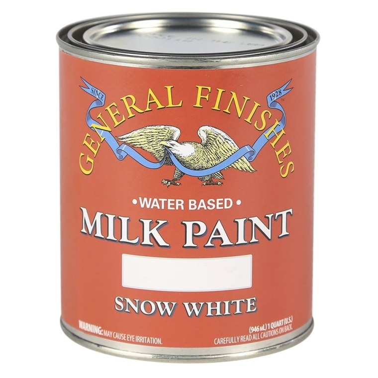 General Finishes Snow White Milk Paint, Pint - full pic 