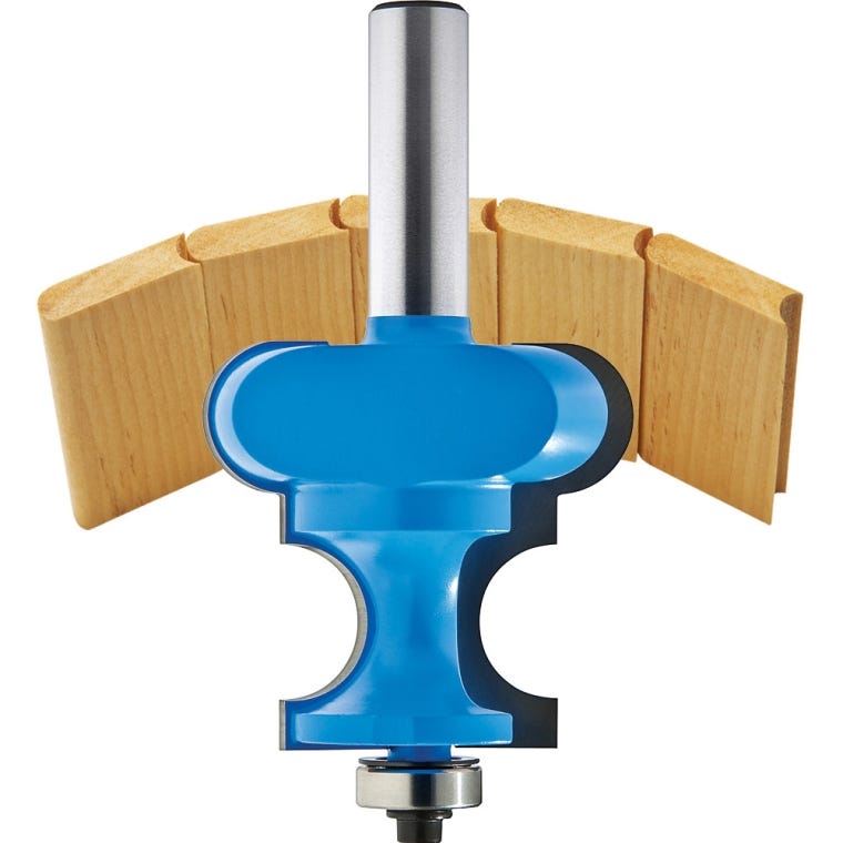 Rockler Bead & Cove Canoe Building Router Bits - 1/2" Shank - full pic 