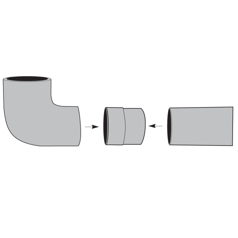 Rockler 4'' Fitting for PVC Sewer Pipe - full pic 
