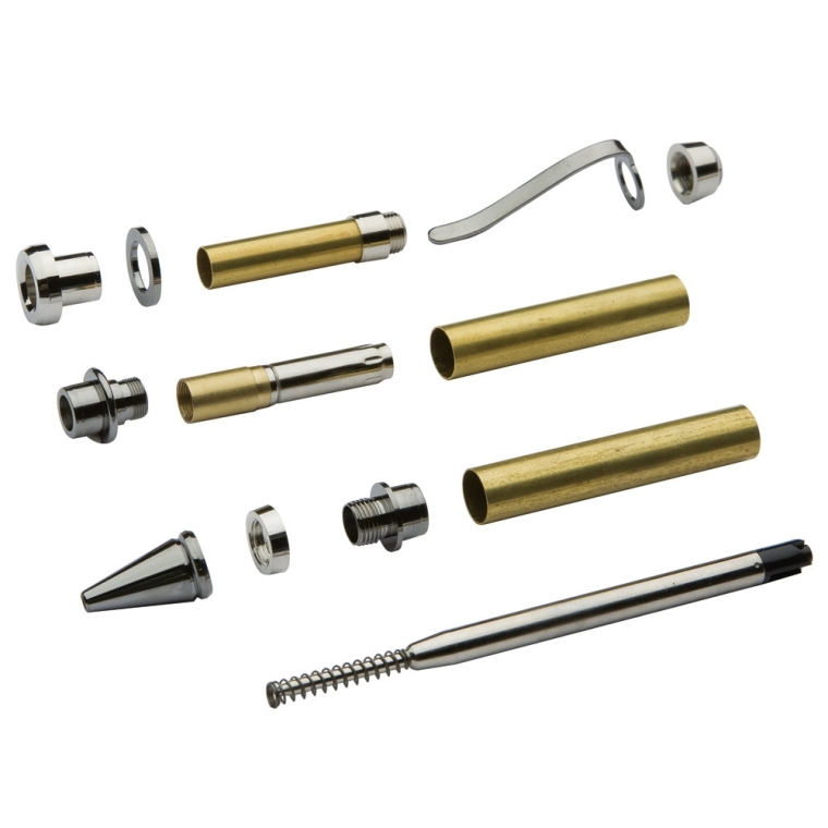 Cuban Pen Hardware Kit - Platinum - full pic 