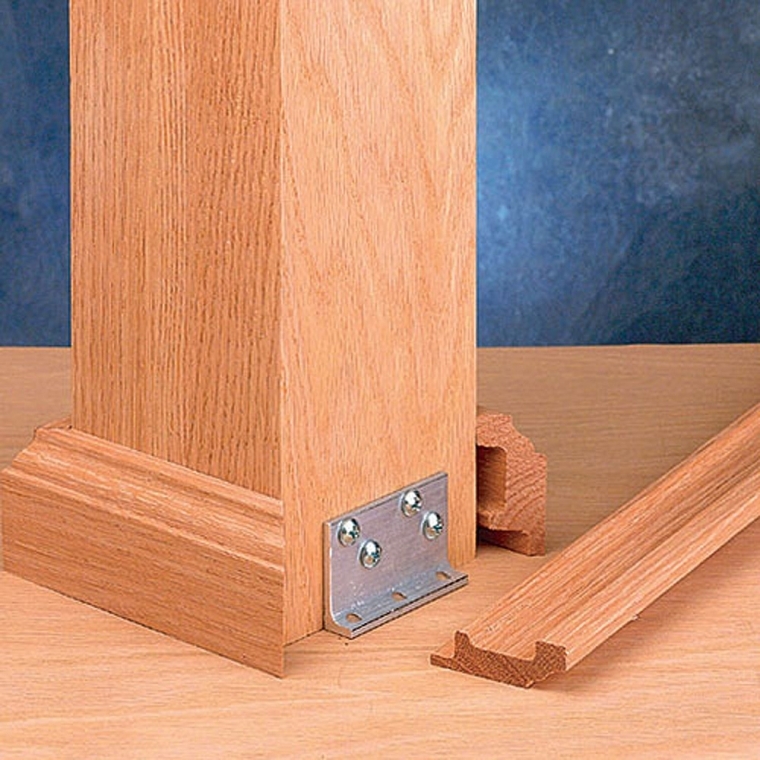 L-Brackets Newel Kit for Stair Posts-L-Bracket Newel Kit - full pic 