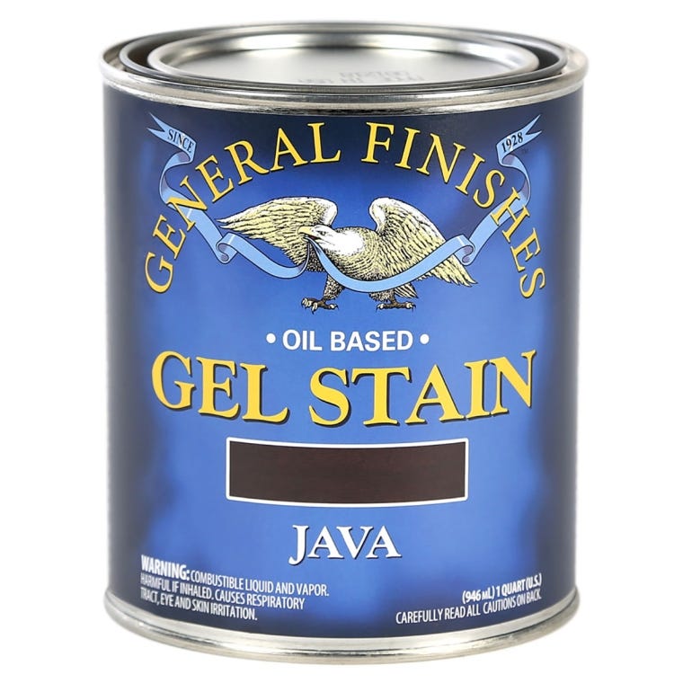 General Finishes Gel Stain, Java - full pic 